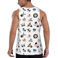 thumbnail image 3 of Gaeub Cartoon Animals Men's Athletic Tank Top, Workout Sleeveless Shirts, Running Tank Tops for Gym, Running, Training - Large, 3 of 9