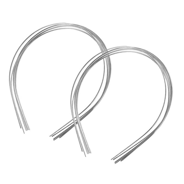 10Pcs 1.5mm Metal Thin Wire Headband Blank Plain Smooth for Making