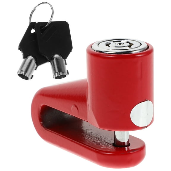 Hemoton Motorcycle Disc Lock Universal More Visible More Deterrent Compact Effective Security Universal Anti Theft Wheel Brake Lock for Motorbike Scooter Electric Bike Bicycle