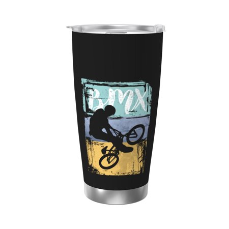 

Vintage Retro Bmx Bike 20 Oz Water Bottle Insulated Tumblers Stainless Steel Cups Double Wall Tumbler with Lid