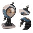 thumbnail image 3 of Globe Clock Decorative Desk Ornament Resin World Map Clock With Coin Saving Bank For Children Bedroom, 3 of 6