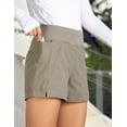 thumbnail image 6 of CRZ YOGA Women's Lightweight Hiking Shorts 4'' Stretch for Athletic Summer Travel Outdoor with Zip Pockets, 6 of 6