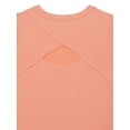 thumbnail image 3 of Athletic Works Girls Short Sleeve Active Cutout Tee, Sizes 4-18 & Plus, 3 of 5