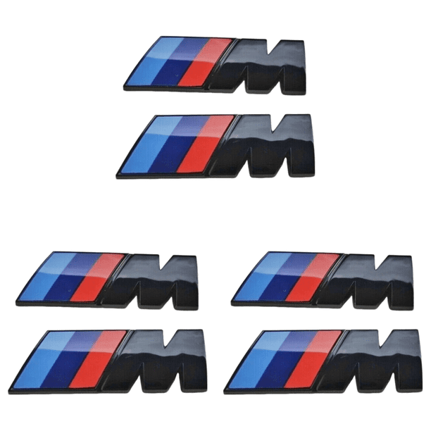 Insignia Guardabarros Lateral Emblema Brillante para M Sport Color 2 Uds.