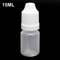 10Pcs 15/20/50/100ml Mini Empty Plastic Dropper Bottle Drop Bottles Empty Squeezable Eye Liquid Essential Oil Squeeze Bottle Small Dropper Refillable Containers with Caps