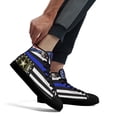 thumbnail image 4 of Military Police High Top Canvas Shoes Sneakers Black Size 9.5, 4 of 7