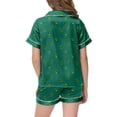 thumbnail image 3 of TZEWGL Night Suit For Infant Cute Dinosaur Designs And Pattern Printed Short Sleeve Button Down Shorts 2Pcs Set Pjs For Toddlers size 4-5T, 3 of 3