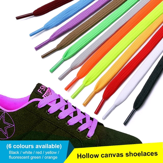 pitrice 1 Paire Lacets Plats pour Chaussures Lacets de Espadrilles Chaussures Athlétiques Sport en Toile Lacets Réutilisables pour Bottes Unisexe Cordon Femmes Homme Rouge 0,5 m