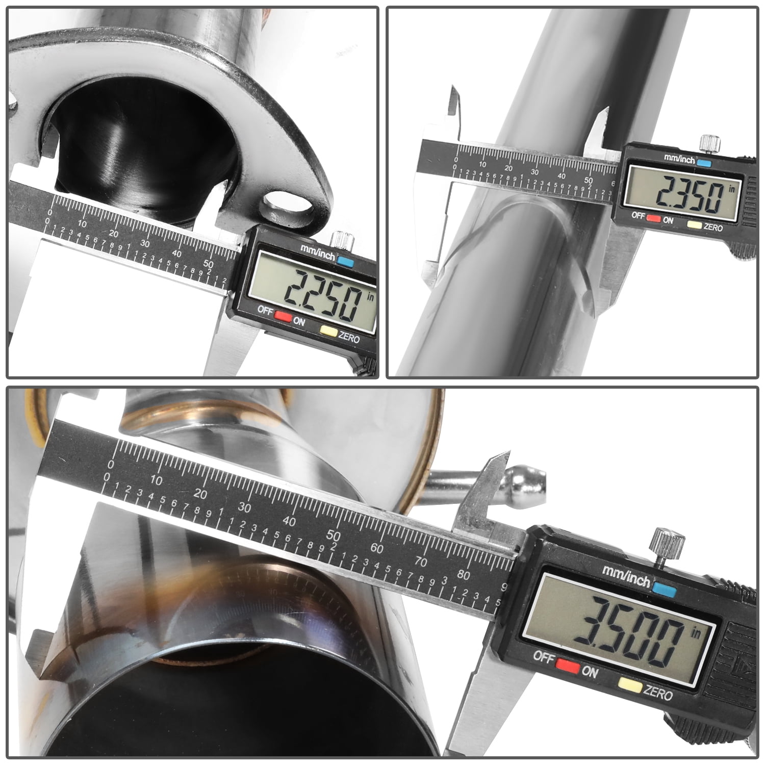 DNA Motoring For 05-10 Chevy Cobalt LS LT LTZ 2.2L Racing Cat-Back Exhaust 3.5" Muffler Burnt Tip