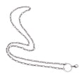 thumbnail image 3 of Moda mujer hombre cadena collar DIY joyería accesorios plata Yinane Collar, 3 of 7