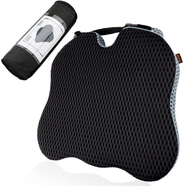 Heyrekt Wedge Cushion Car Seat Wedge Cushion Ergonomic Memory Foam Cushi black