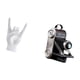 thumbnail image 5 of Estatua de gesto rockero, figura de mano y , estatua de cámara, escultura de resina, adorno de escritorio coleccionable, ideal para el hogar o com, 5 of 8