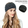 thumbnail image 4 of Lieonvis Knitted Headband Breathable Warm Ear Warmers Soft Elastic Woolen Headband for Women Girls Stretch Turban Head Wraps Hair Accessories for Daily Wear and Sport, 4 of 6