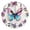 Purple, variant on Wall Clock 10 Inch Silent Non-Ticking 8 Butterfly Battery Operated Rustic Retro for Living Room Home Kitchen Bathroom