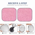 thumbnail image 6 of Balery 2 Piece Glitter Pink Car Windshield Sun Shade|Foldable Front Windshield Shade for Car Front Window for Most Sedans SUV Truck-Large, 6 of 7