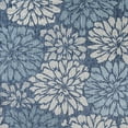 thumbnail image 3 of JONATHAN Y SANTA MONICA 3' Square Area Rug, Zinnia Floral Textured Weave - Navy/Aqua, SMB110C-3SQ, 3 of 5