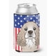 thumbnail image 1 of ""Caroline'S Treasures Bb2146Cc Bandera Americana Y Cocker Spaniel Lata O Abrazabotellas Multicolor"", 1 of 1