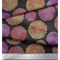 thumbnail image 3 of Soimoi Gray Poly Georgette Fabric Artistic Floral Printed Fabric 1 Yard 42 Inch Wide, 3 of 5