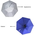 thumbnail image 2 of Chapeau Parapluie de Pêche Pliant Protection Solaire et Pluie Réglable Multifonction Extérieur Argent, 2 of 7