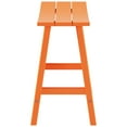 thumbnail image 4 of Florence Outdoor 24" HDPE Plastic Saddle Seat Barstool in Orange, 4 of 6