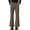 #249-Coffee, variant on Men's Solid Slim Fit Micro Flared Dress Pants Button Zipper Casual Business Long Trousers With Side Pockets Black XL Gift