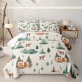 thumbnail image 2 of Erosebridal Kids Travel Adventure Camper Twin Quilt Set,Adventure Theme Twin Coverlet Set For Retro Trailer Lover,2-Piece, 2 of 7