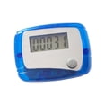 thumbnail image 4 of Podomètre Numérique Portable Pratique Compteur de Pas Électronique pour Transparent Bleu, 4 of 8