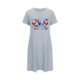 thumbnail image 4 of Camisón corto de talla grande para mujer, camisón de manga corta con estampado de pecho a la moda, camisón para mujer, 4 of 5