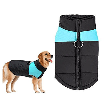 Newstar AHPET007BS Zipper Closure Puppy Jacket, Cold Weather Warm Vest Pet Jackets for Dogs, Blue Pet Clothes Gits Coats for Small / Medium / Large (Best Cold Weather Dogs)