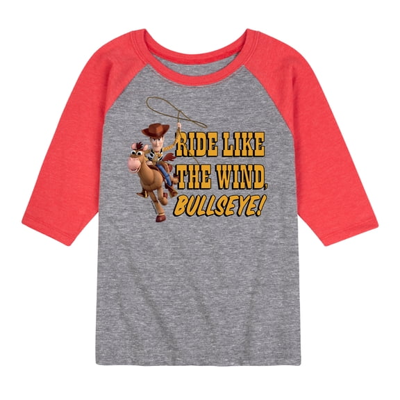 Toy Story - Ride Like The Wind - Toddler And Youth Raglan Graphic T-Shirt