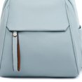 thumbnail image 2 of Women Backpack Large Capacity Fashion PU Leather Student Backpack (L Pink), 2 of 6
