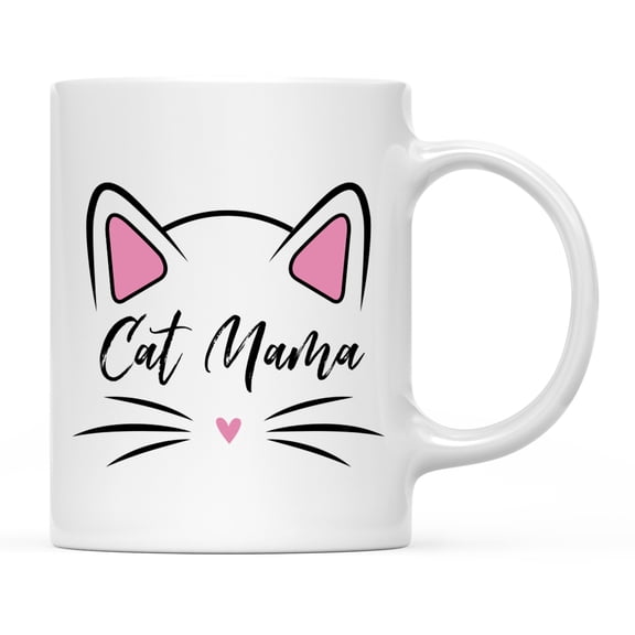 Koyal Wholesale Funny Cat Lover Ceramic Coffee Mug, Cat Mama