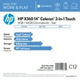 thumbnail image 4 of HP X360 14” Celeron 2-in-1 Touch 4GB/64GB Chromebook-Teal, Intel Celeron N4000, 4GB RAM, 64 GB eMMC, Teal, 14a-ca0030wm, 4 of 9