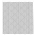 thumbnail image 2 of Ambesonne Retro Shower Curtain, Grey Curlicue Floral Ornament, 69"Wx70"L, Pale Grey and White, 2 of 4