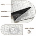 thumbnail image 6 of 6'x9' Area Rugs, Sage Green Striped Indoor Outdoor Area Rug for Living Room Bedroom, Modern Abstract Art Geometric Washable Bathroom Rugs Kitchen Floor Carpet Mats Home Decor Aesthetic, 6 of 8