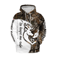 thumbnail image 3 of Lotusprinthandmade Personalized Valentine's Day He Keeps Me Wild Matching Couple Hoodie 3D (Lightweight) S-5XL Multicolor (S), 3 of 5