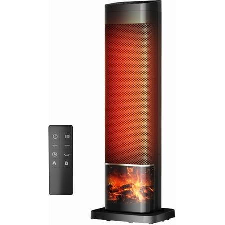 YANGLI 1500W Electric Heater with Remote, 24H Timer & Oscillation