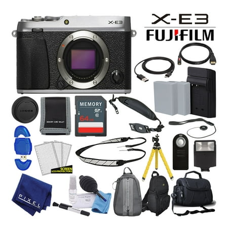 Fujifilm X-E3 X-Series 24.3 MP Mirrorless Digital Camera (Body Only, Silver) Advanced (Best Fujifilm Camera X Series)