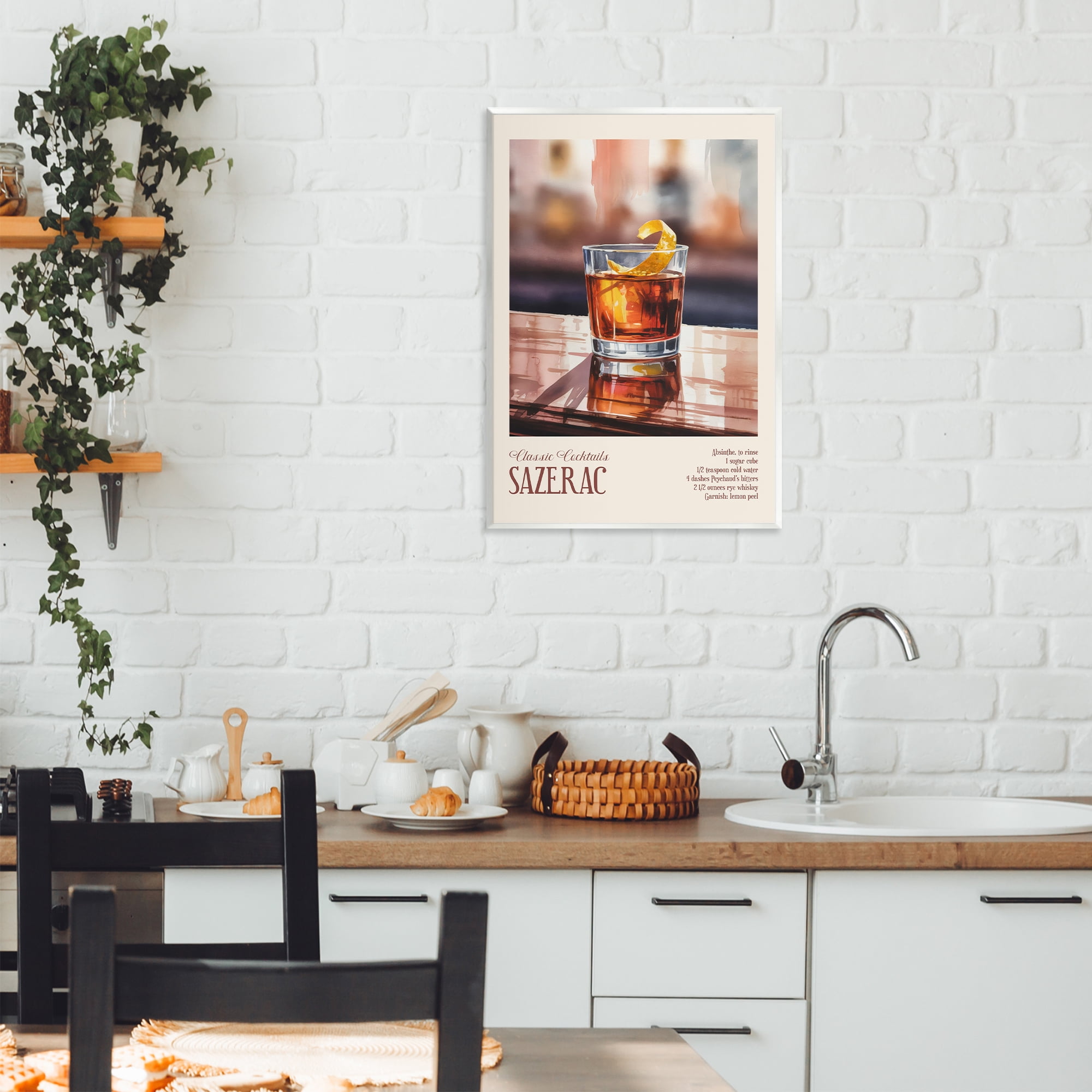 Stupell Industries Sazerac on Reflective Surface Wall Plaque Art, design by Andreas Magnusson
