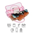 thumbnail image 4 of Gustave Clear Tote Bag Stadium Approved Transparent Crossbody Lunch Bag Shoulder Handbag Purse for Women Men Work Concerts Sports Events - Black, 4 of 7