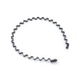 thumbnail image 4 of 6 Pcs Metal Headband for Men Women's Unisex Hair Band Black Spring Wavy Non-slip Fashion Sports Headwear Accessories, 4 of 5