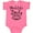 Hot Pink, variant on Inktastic Meditation Yoga Meditate Daily Resolution Boys or Girls Baby Bodysuit