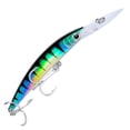 thumbnail image 1 of Señuelos de pesca con anzuelos Swimbait Minnow cebos duros de plástico () negro y azul 17cm 27g, 1 of 3