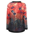 thumbnail image 5 of Idoravan Cardigans for Women Clearance Spring Women's Jacket Daily Holiday Workout Crop Cardigan Open Stitch Coat Casual Long Sleeve Floral Print Top, 5 of 5