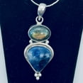 thumbnail image 2 of Exotic Labradorite, Blue Sodalite and Sterling Silver Pendant Necklace, 2 of 8