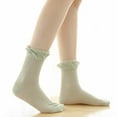 thumbnail image 4 of Lady Tobillo Calcetines cortos informales ultrafinos de , 6 pares Verde, 4 of 9