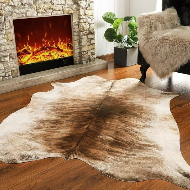 Arogan Faux Cowhide Area Rug Super Soft Mat Carpet Cow Print Rugs