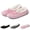 Pink, variant on Slip on Slippers for Women Knit Memory Foam Arch Support Wide Widths Lined Chenille Slip on Print Soft Comfy House Slippers Outdoor Indoor Birthday Gifts for Women