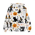 thumbnail image 4 of EnJoCho Girls Pullover Sweatshirt - Halloween Ghos𝗍 Pumpkin Print Hoodie for Toddler Girl Little Girls Teen Girls, Long Sleeve Casual Hooded Top for Fall Winter School Holiday Outfit, 4 of 5