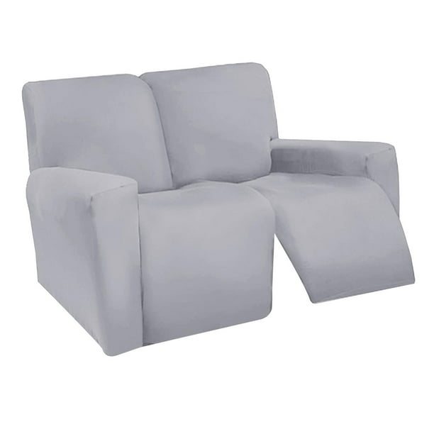 Funda de sofá elástica suave con elástico, lavable para muebles - Going Sofa 6 rebanadas gris claro
